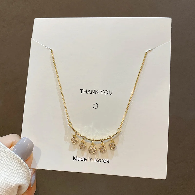 

Female light luxury titanium steel necklace boho aesthetic personalized