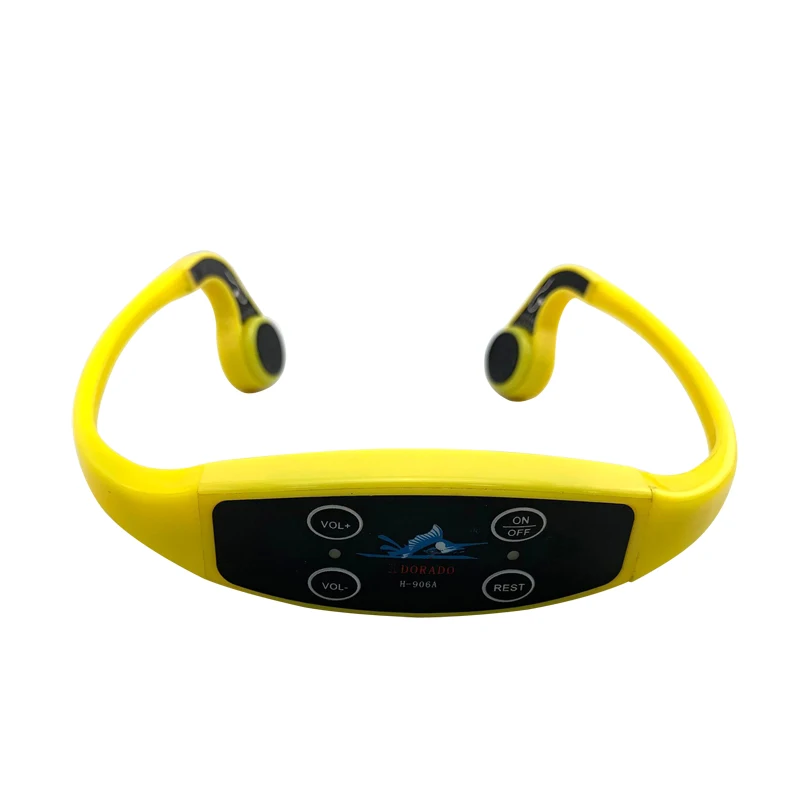 

Best Bone Conduction Swimming Headphones Wireless Underwater Headsets with FM Radio Designed for Swimming Training