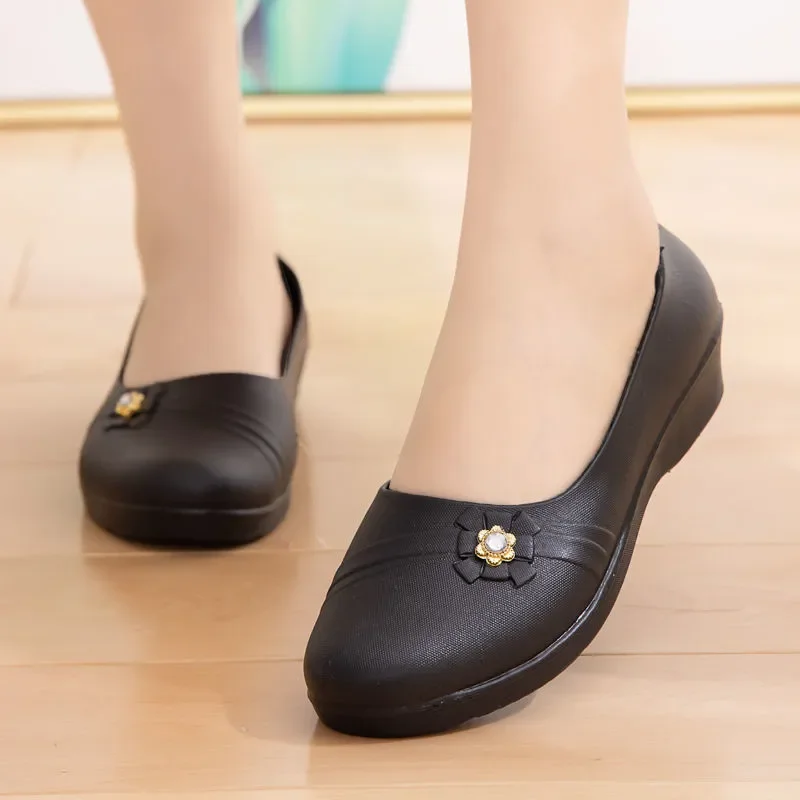 sapatos femininas женские милые противоскользящие лоферы на плоской подошве с круглым