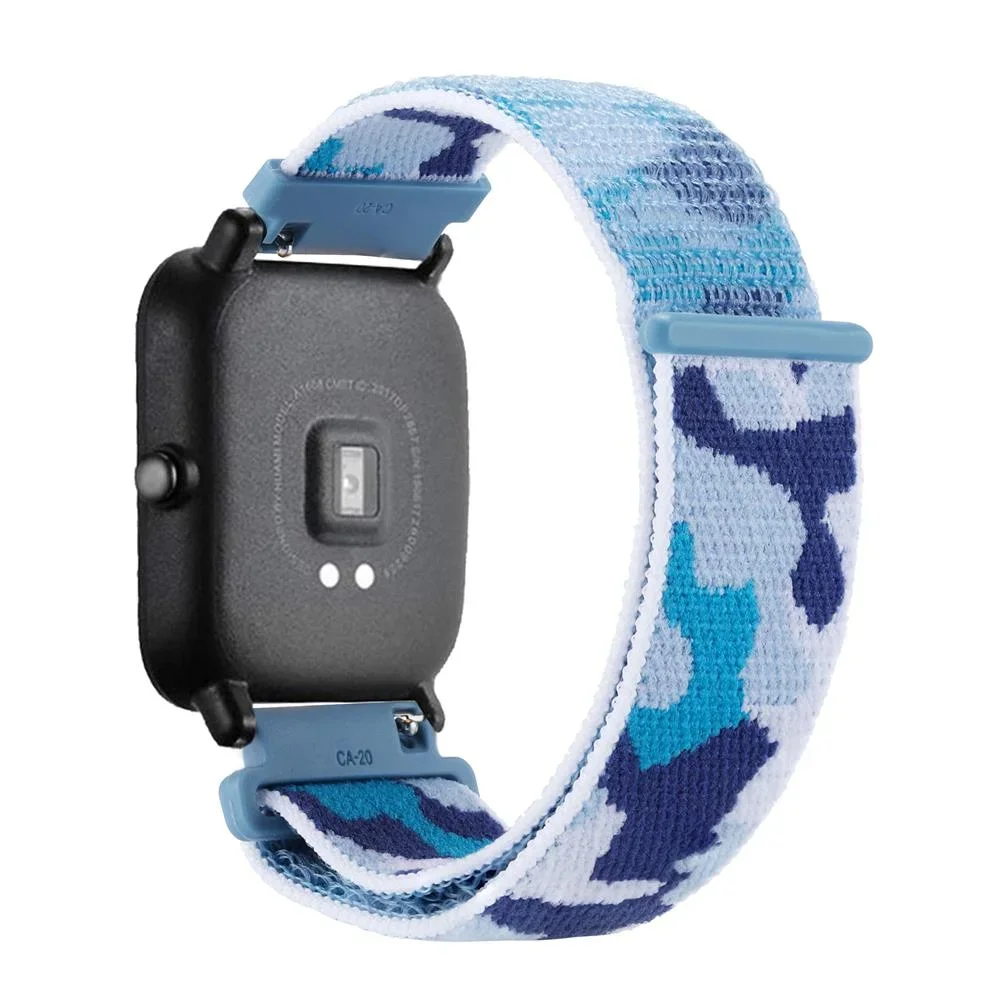 Фото Камуфляжный нейлоновый ремешок 20/22 мм для Huawei Watch 4/5/5Pro 46 мм Amazfit GTS/GTR 4 Pro/Bip браслет Samsung Watch 7 6 5 4 браслет №3