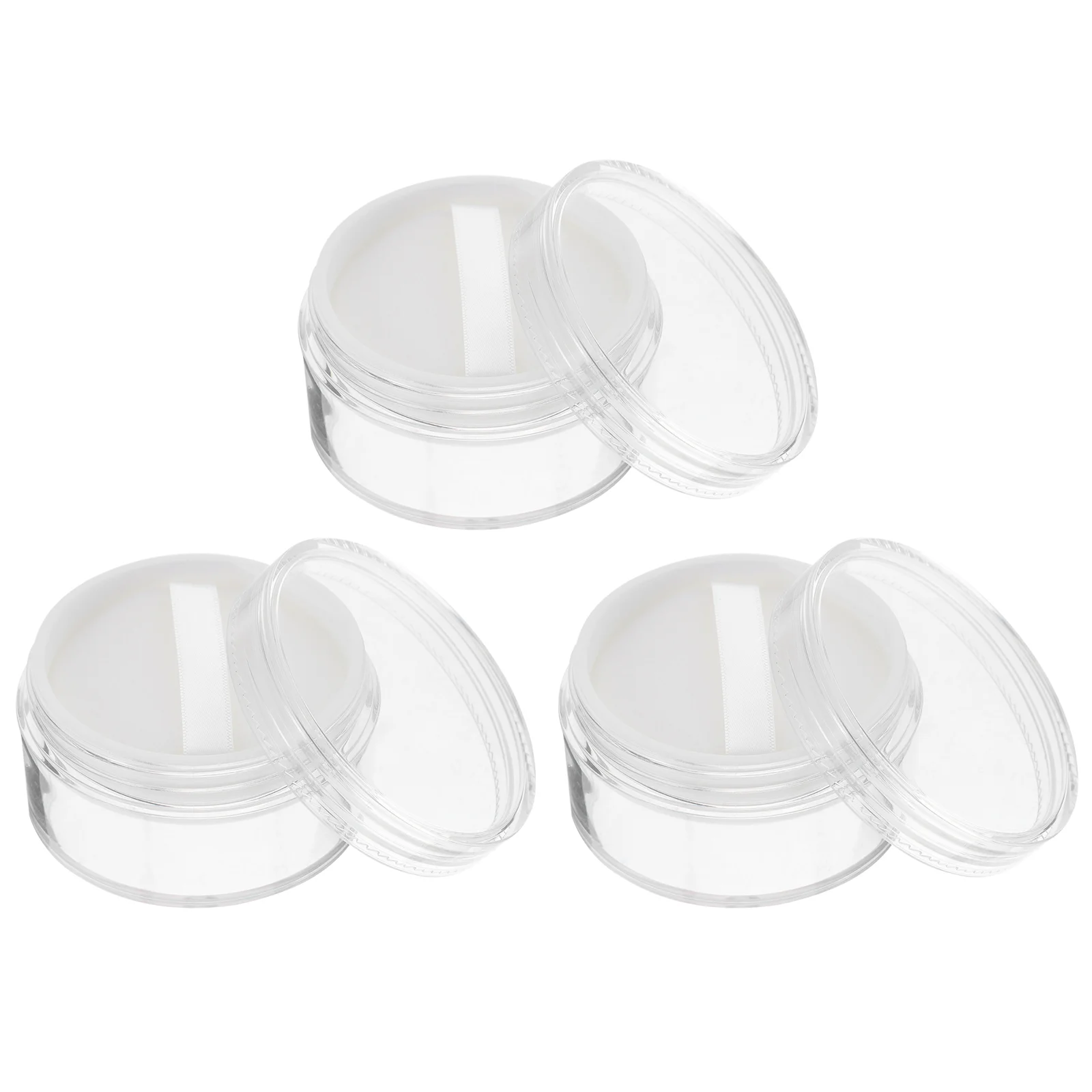 

Powder Loose Bottle Jar Mini Empty Clear Dispenser Travel Box Makeup Container