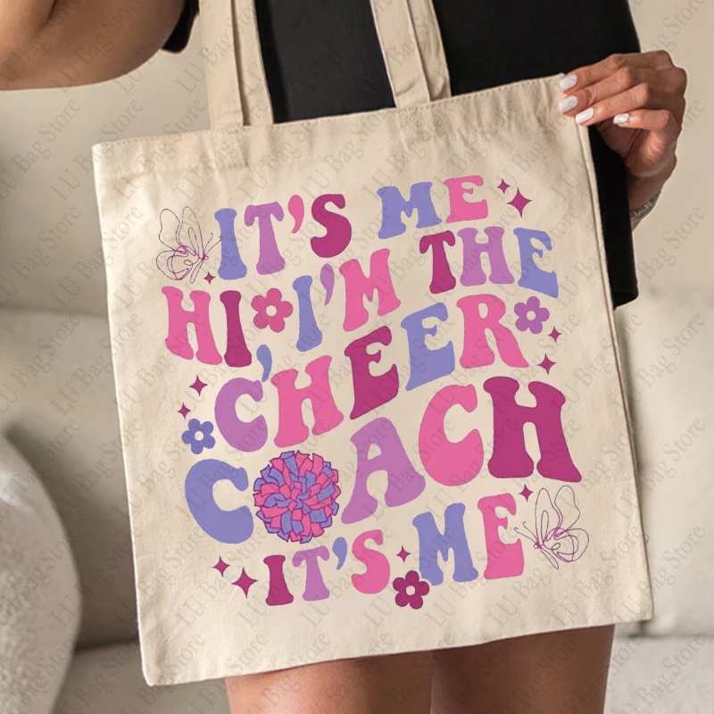 Сумка-тоут на плечо с надписью It Me Hi Im The Cheer Coach