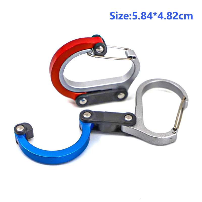 1 шт. Гибридный зажим для шестерни-карабин вращающийся крючка не блокирующие