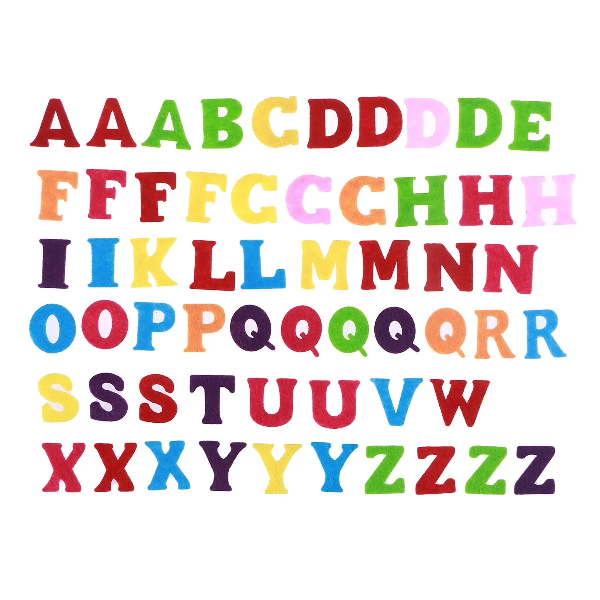 Фото 50 шт. Abcs материал дети ремесло многоразовые пришивные клеевые декоративные Abc фетровые буквы ткань фетр буквы алфавита для поделок №1