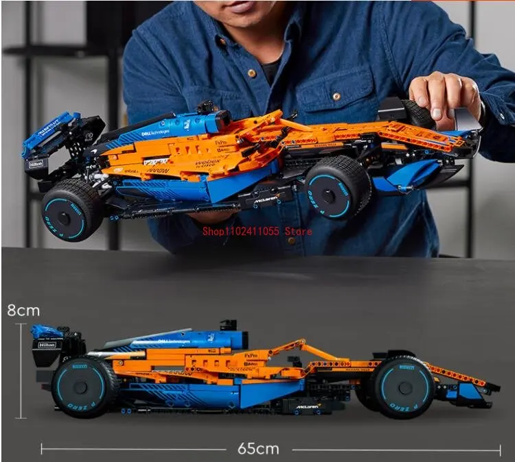 

Новая техническая формула 42141 McLarens, строительный блок, самоблокирующиеся кирпичи MOC, игрушки для детей, подарок на день рождения