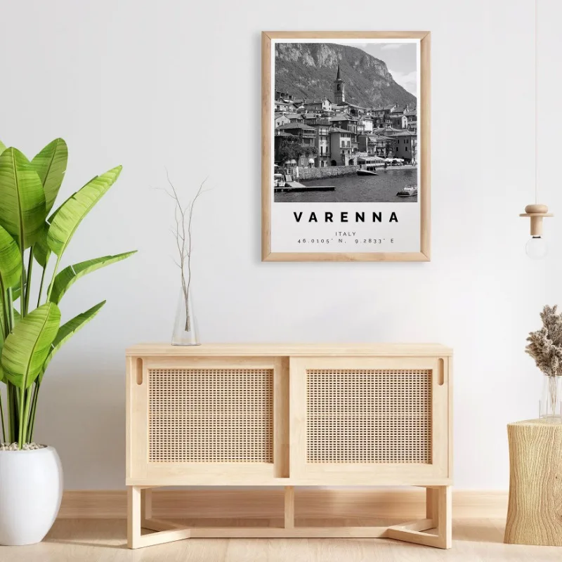 Винтажный итальянский городской пейзаж холст художественный принт вневременной