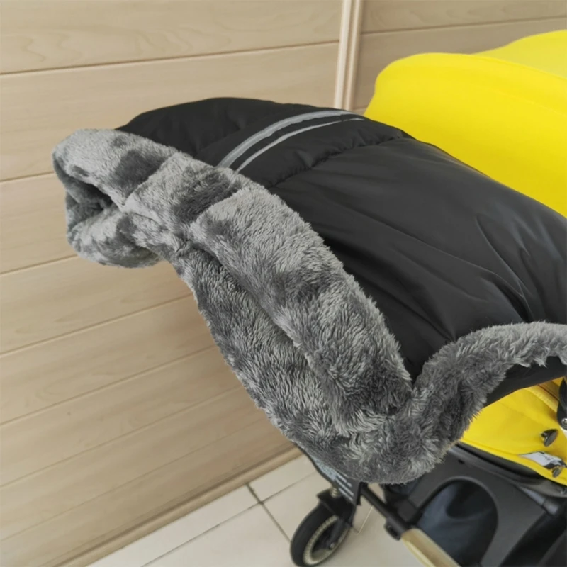 

Stroller Hand Muff Baby Pushchair Hand Muff Waterproof Fleece Gloves Pram Accs