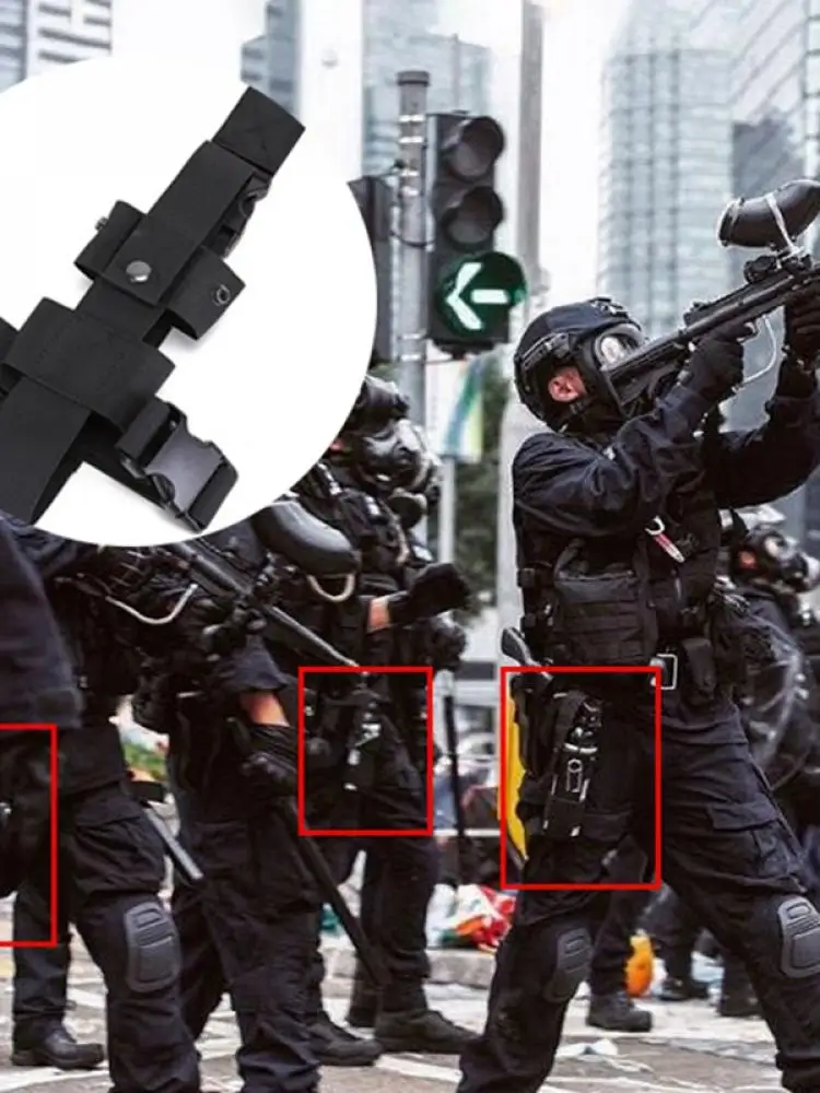 

Men'S Tactical Thigh Portable Fire Extinguisher Holder Water Bottle Bag Belt Holder Hanging Leg Spray Gun Holster EDC Bag