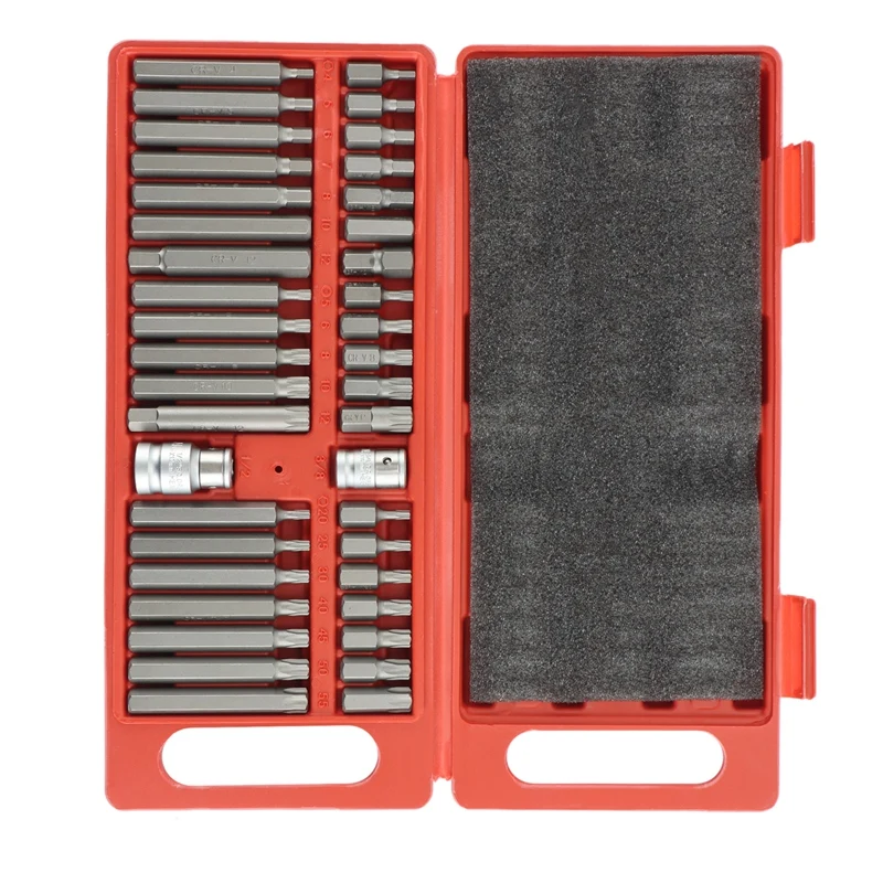 

40-Piece Set Of Chrome Vanadium Steel Star Batch Set