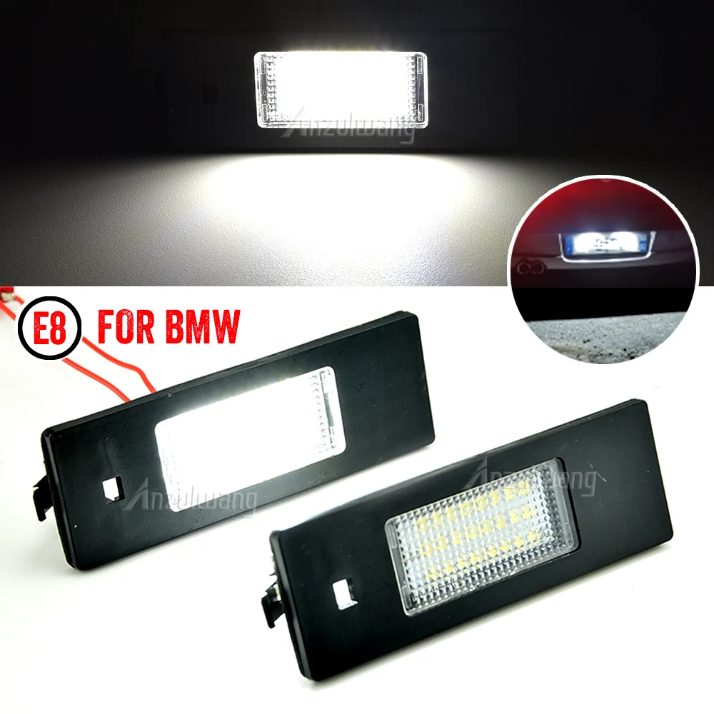 

2 Pcs Luces LED License Number Plate Lamp Car Light Luz No Error for BMW 1 Series E81 E87 E63 E64 M6 E85 E86 Z4 F12 F13 F20 K48