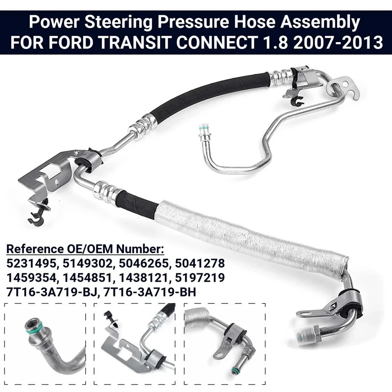 

5231495 Power Steering Pumps Pressure Hose Assembly Line Oil Pipe for FORD TRANSIT CONNECT 1.8 2007-2013