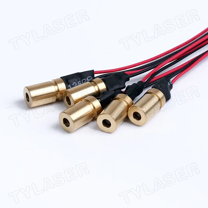 Стеклянная линза с фиксированным фокусом / фокусируемым фокусировкой D6x10 мм 520 нм