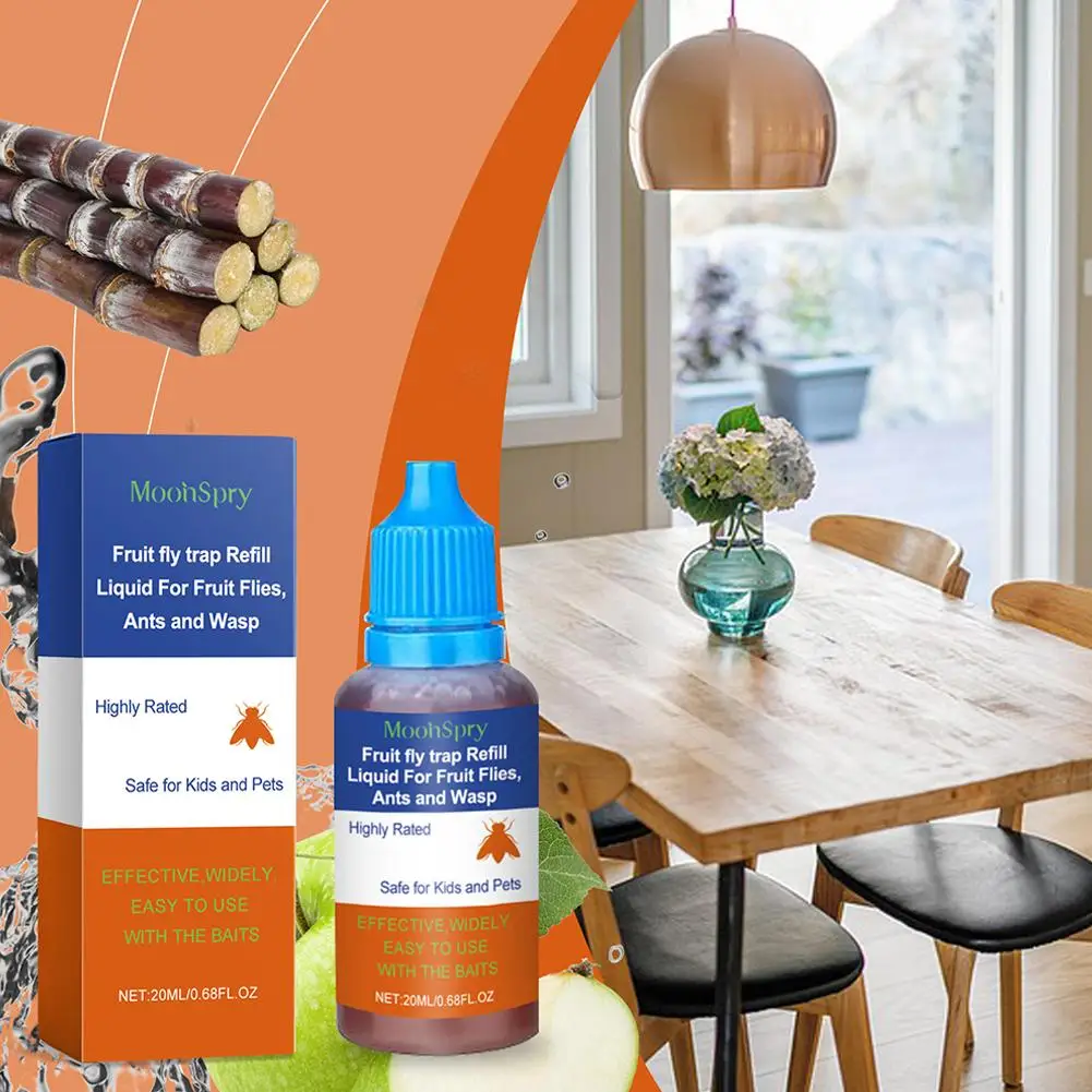 НОВАЯ высококачественная 20 мл жидкая ловушка для заправки фруктовых мух мощный