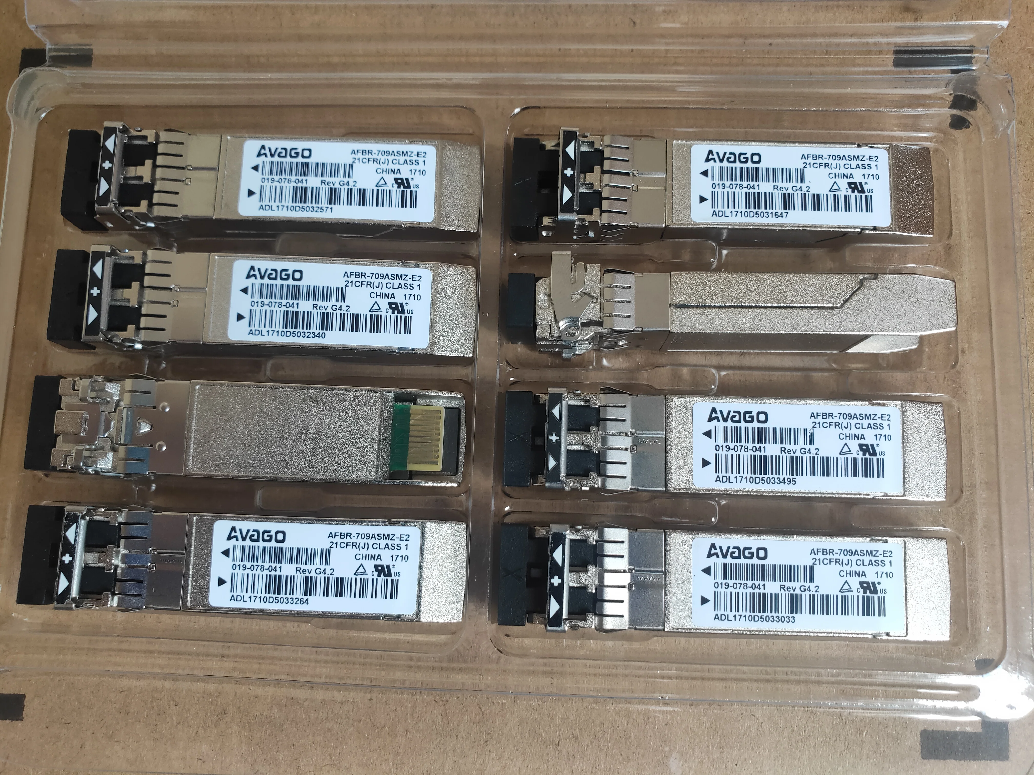 AVAGO EMC/019-078-041/AFBR-709ASMZ-E2/10G 850nm SFP+ Optical Transceiver/avago 10g sfp+ Transceiver/fiber switch