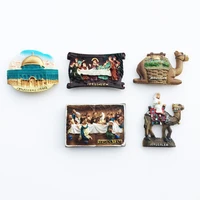 israel fridge magnet jerusalem the last meal camel tourist souvenirs magnetic refrigerator stickers collection gifts