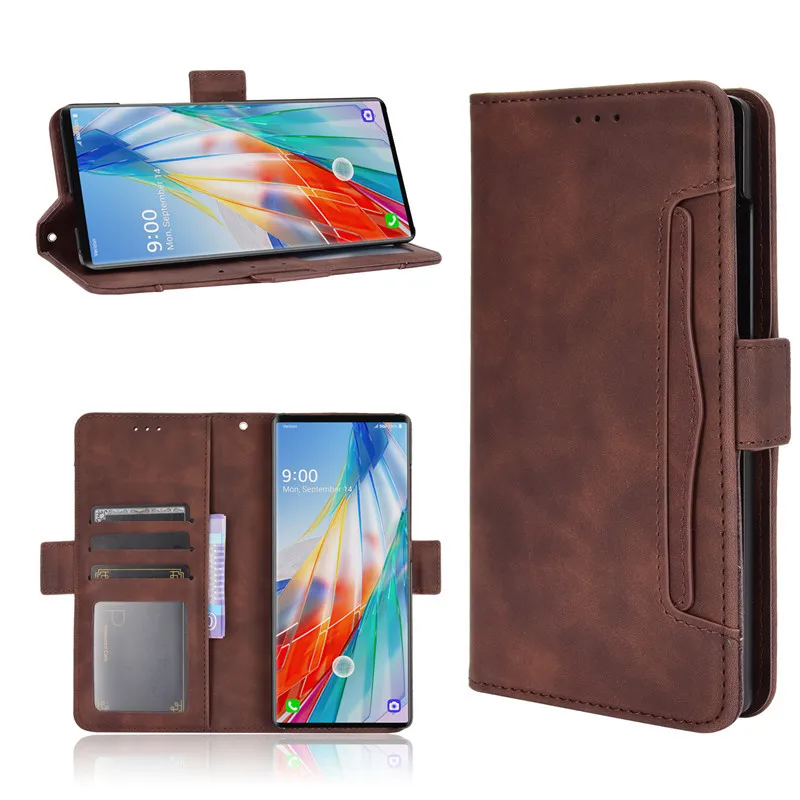 Фото Многофункциональный чехол для Huawei Pura 70 Ultra P60 Pro P50 P40 Lite E P30 P20, кожаный, в стиле ретро, с 5 слотами для карт, книжка-кошелек, флип-кейс №2