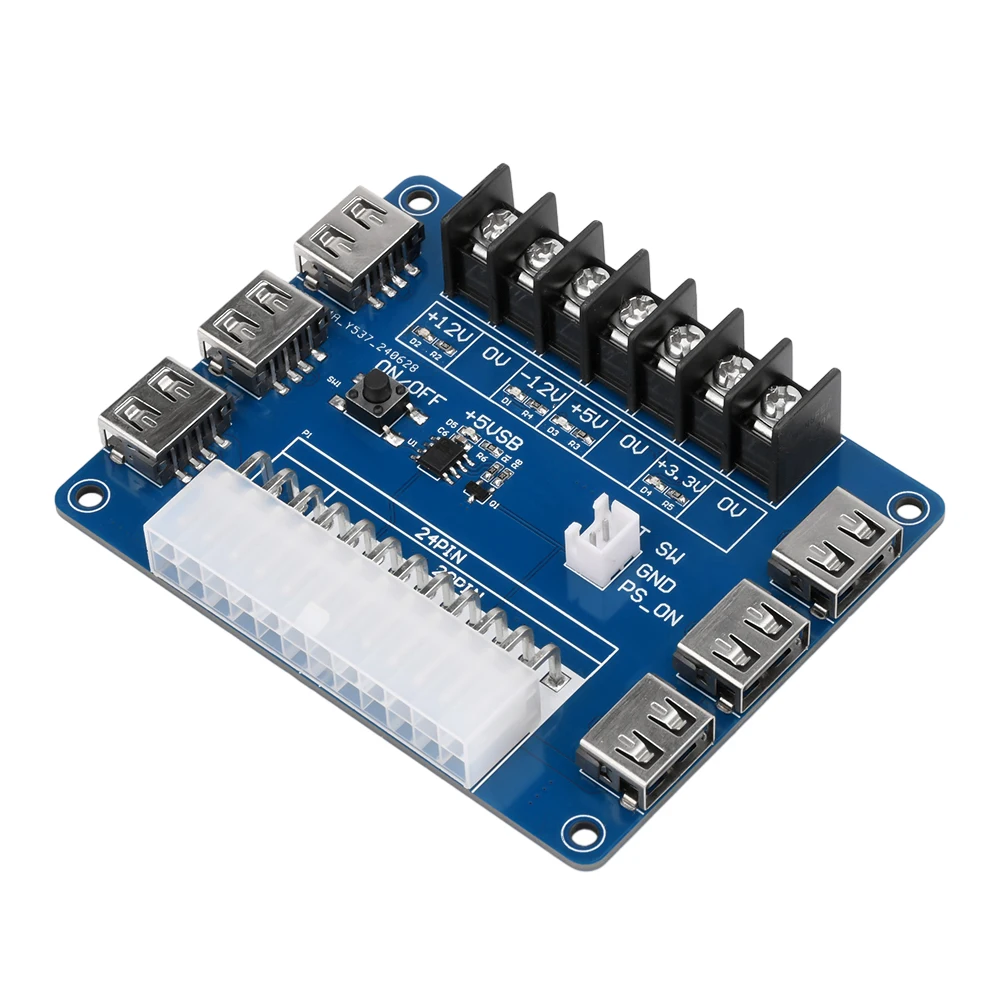 Корпус настольного компьютера на 24 контакта блок питания ATX модуль адаптера для