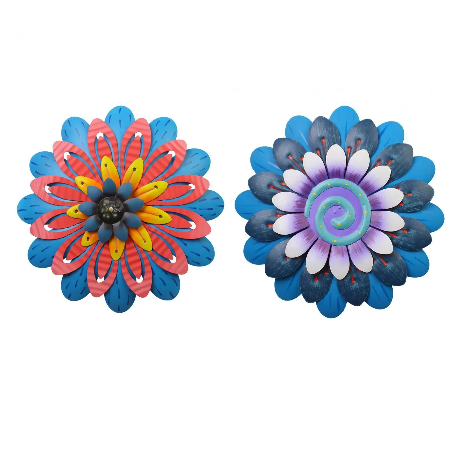 

Металлический Цветочный Настенный декор, декоративное уличное украшение, подвесное украшение, домашний декор для сада, фермерского зала, крыльца, лужайки