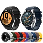 Ремешок силиконовый для Samsung Galaxy Watch 4Classic346 мм42 ммactive 2 Gear s3 S2, браслет для Huawei GT2GT2 Pro, 22 мм 20 мм