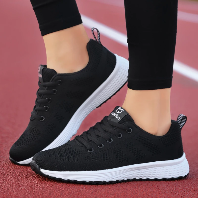 2023 Women Sport Shoes Fashion Platform Sneakers Ladies Spring Winter Flats Running Shoes Woman