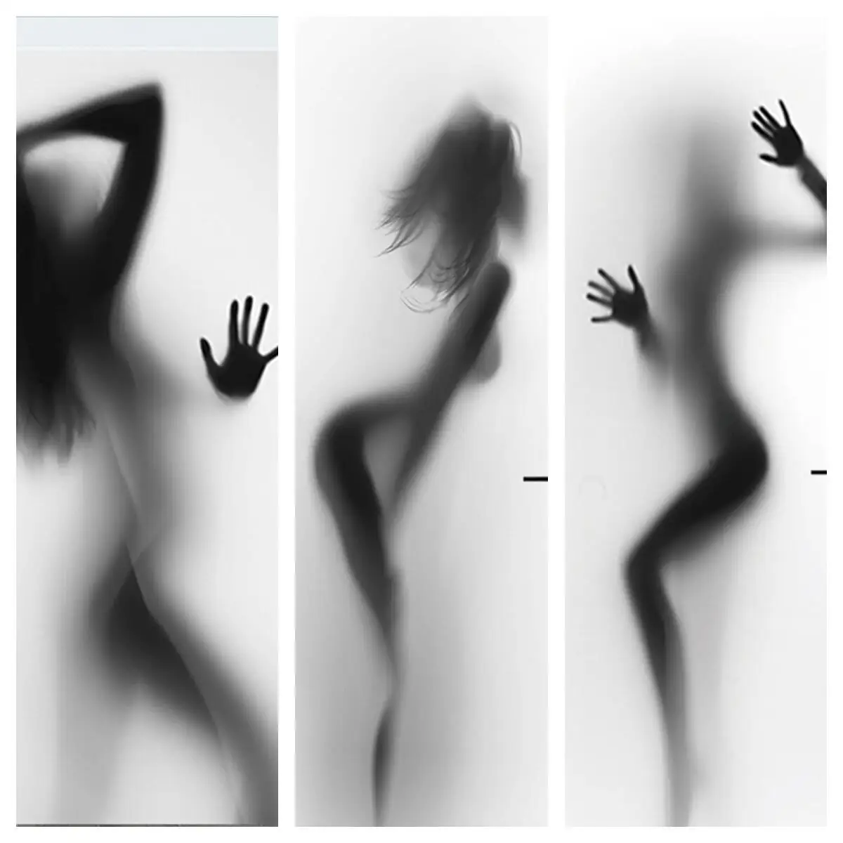 

3 Style Creative Sexy Adult Silhouette Decorative Frosted Door Vinyl Sticker Stained Glass Sticker for Home Decor Bathroom