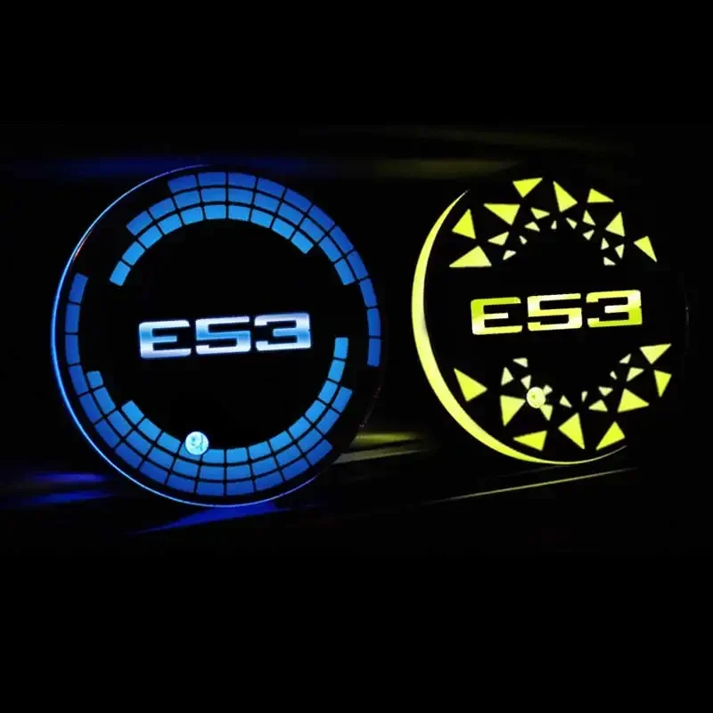 Красочные меняющиеся огни светодиодная автомобильная подставка для чашки с