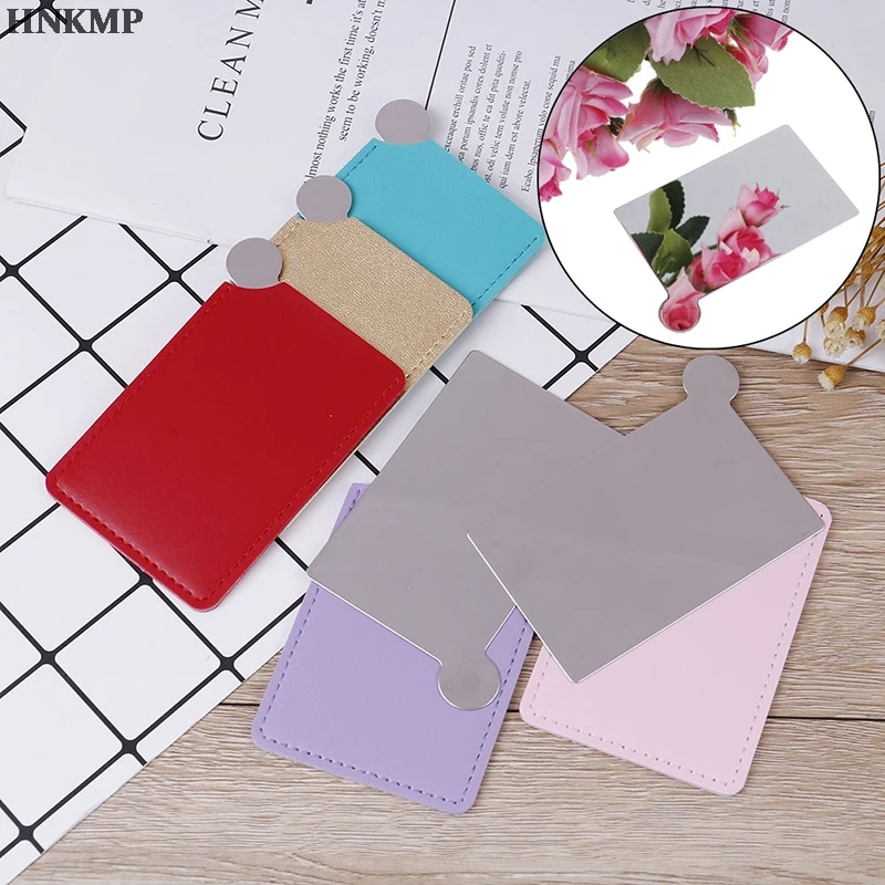 Портативное дорожное модное косметическое зеркало из нержавеющей стали l457