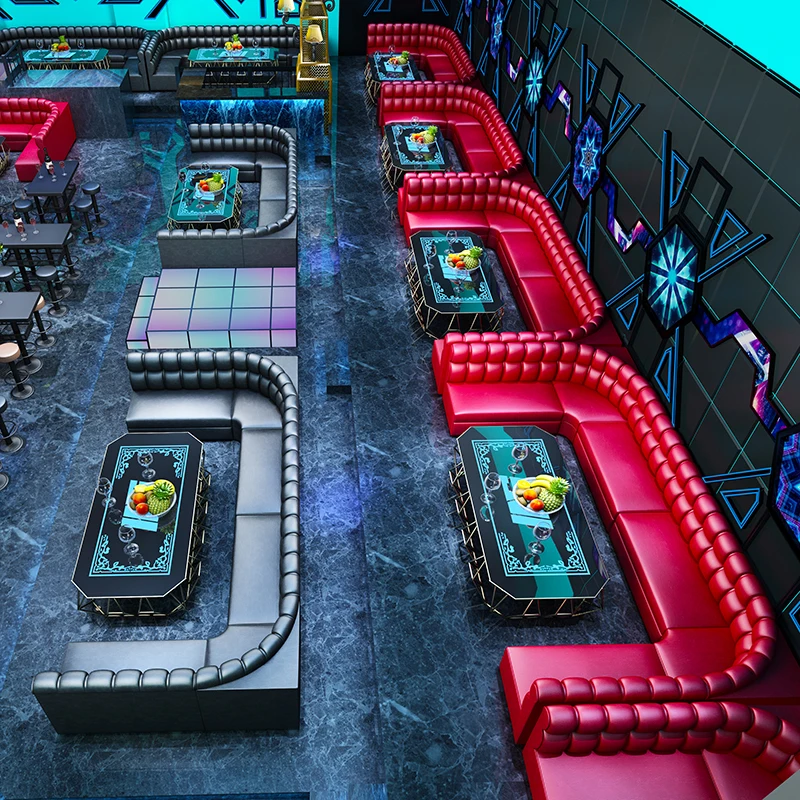 Под заказ угловой диван для ресторана U-образный шезлонг KTV