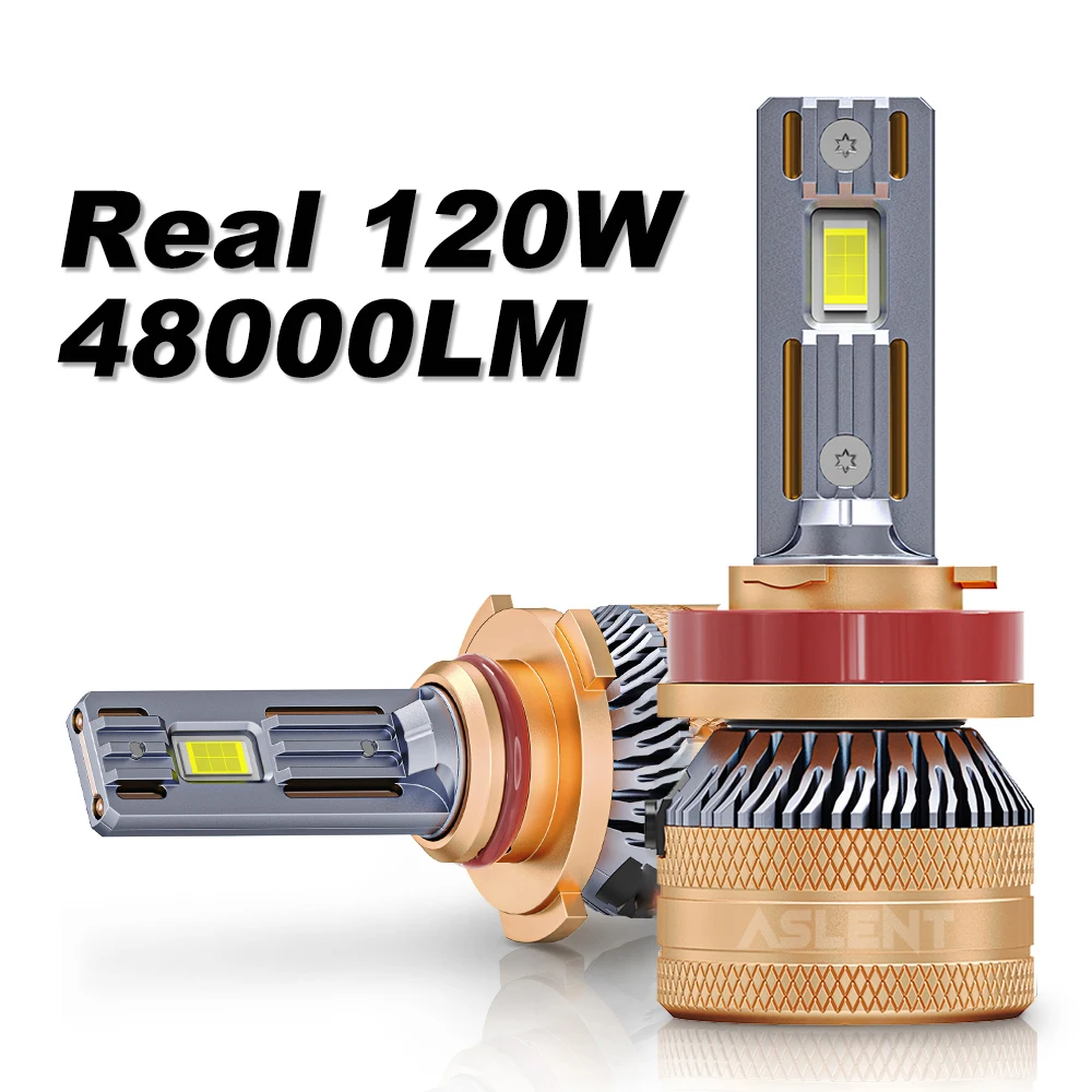 Лампа asавтомобилей Canbus H1 H8 120 HB3 9005 HB4 Turbo 9006 K, 6000 Вт, лм