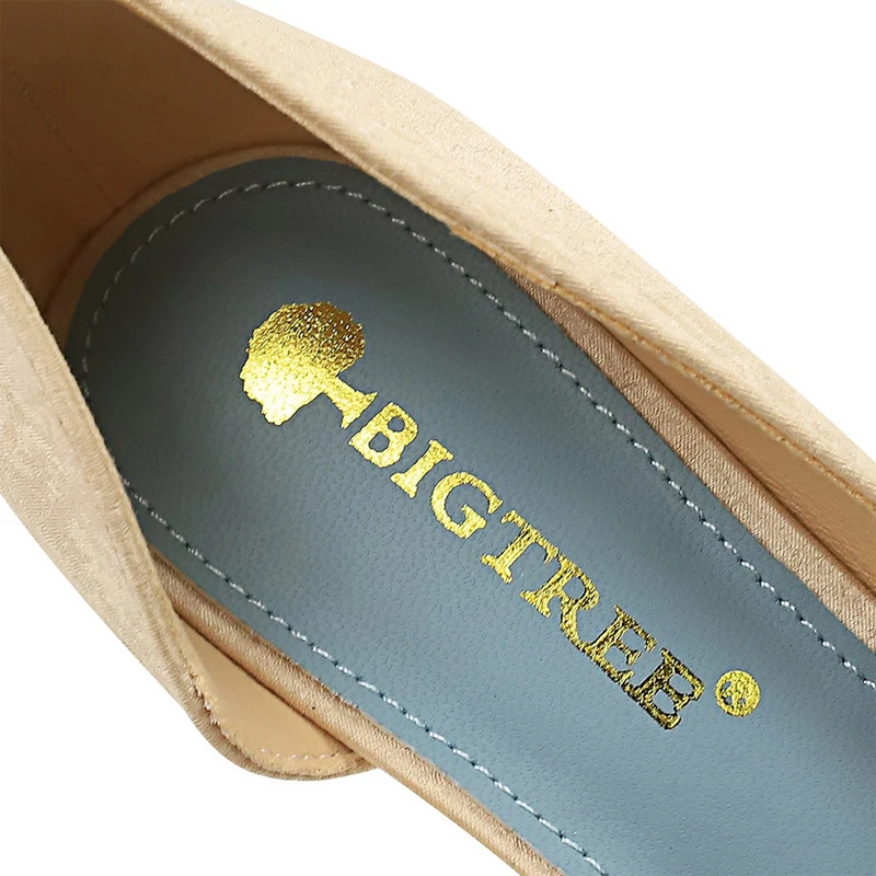 Туфли BIGTREE женские на высокой шпильке пикантная Элегантная модная обувь с