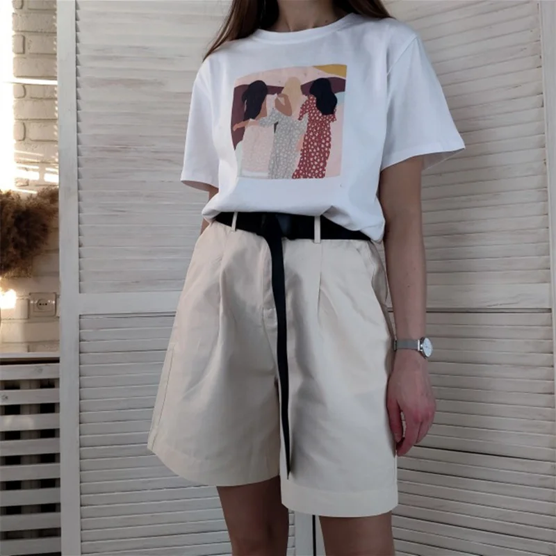 

Женские штаны с расширением, новые женские брюки с поясом, с высокой талией, широкие, элегантные, свободные, с карманами, лето 2021