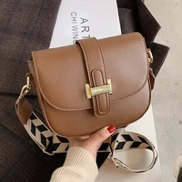 vintage small flap shoulder bags crossbody messenger bags for women 2022 solid broadband square pu leather female handbags purse
