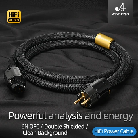 ATAUDIO Hi-end 6N OFC аудио кабель питания
