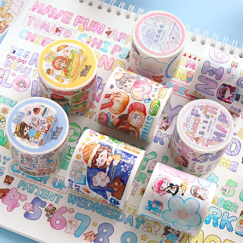 

Kawaii shanshan girl life diary Decorative Adhesive Tape Special oil Masking Washi Tape Scrapbooking Sticker Label Stationery