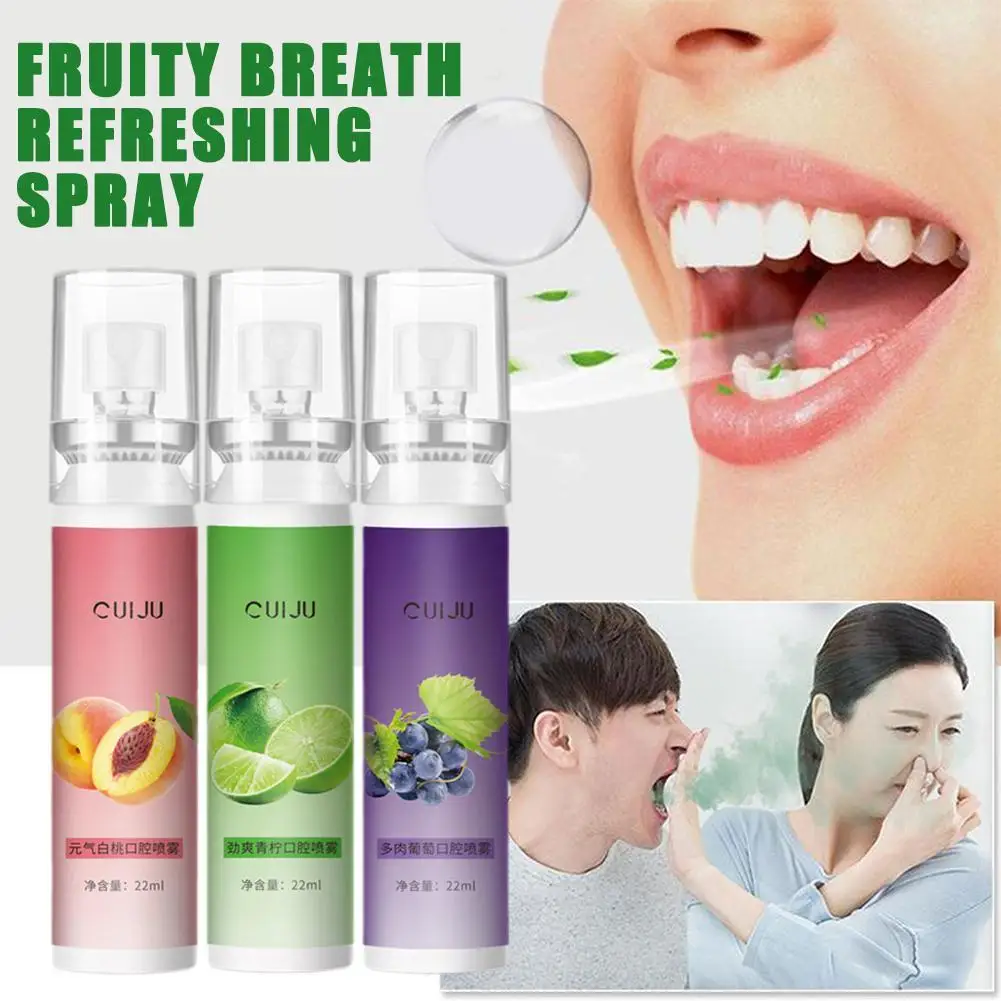 

Probiotic Breath Freshener Portable Oral Spray To Remove Bad Breath White Peach Mint Is A Refreshing And Long-lasting Fragrance