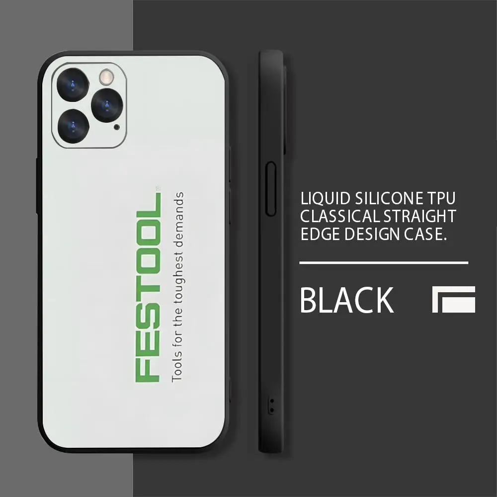 Крутой ящик для инструментов Festool MINISO Чехол телефона Черный TGU Iphone 16 Pro Max 15 14 13 Mini 11