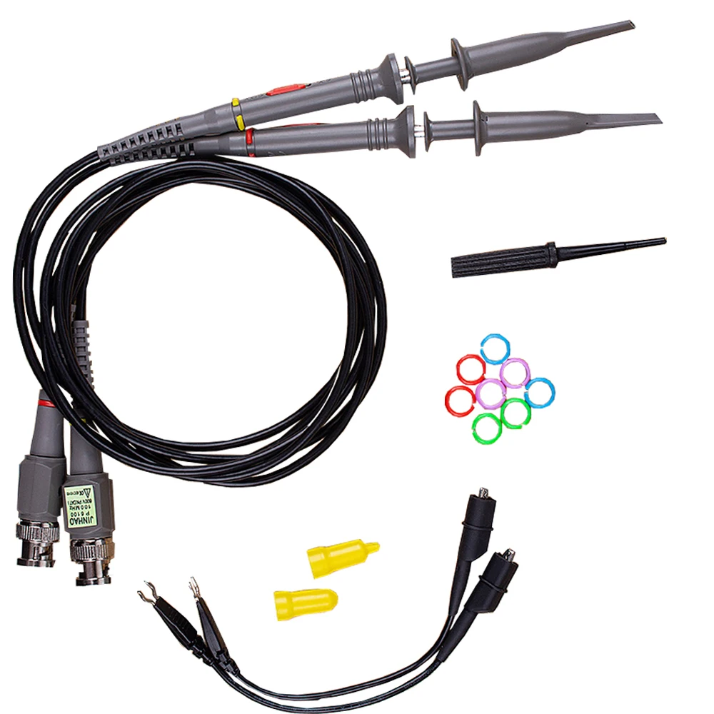 

10PCS P6100 Oscilloscope Probe DC 100MHz Oscilloscope Scope Clip Probes Test Cable DC-100MHz Wholesale 100% New High Quality