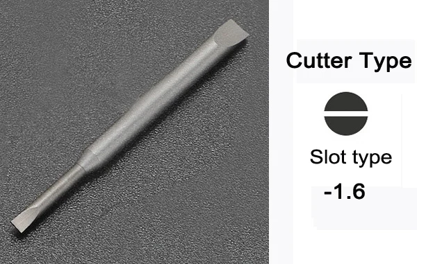 

1 шт. отвертка, головка лезвия, ручной инструмент, аксессуары, ушной или резак, гексалулярный гексагональный слот, прямой тип