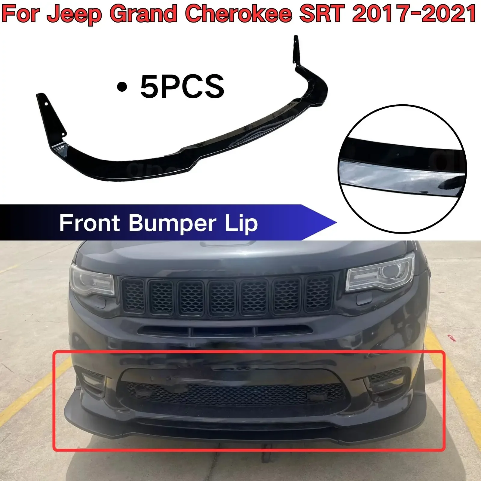 Передний бампер для Jeep Grand Cherokee SRT 2017-21/Trackhawk 2018-2021 автомобильные аксессуары