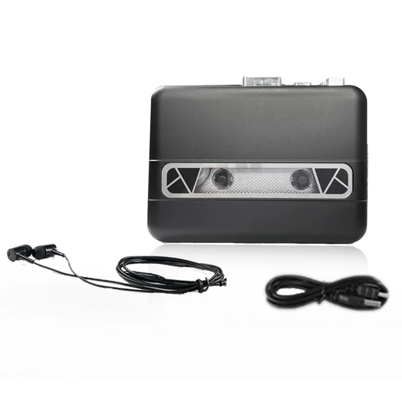 

Портативный USB-видеоплеер для записи кассет, прочный музыкальный плеер с преобразователем кассеты в MP3