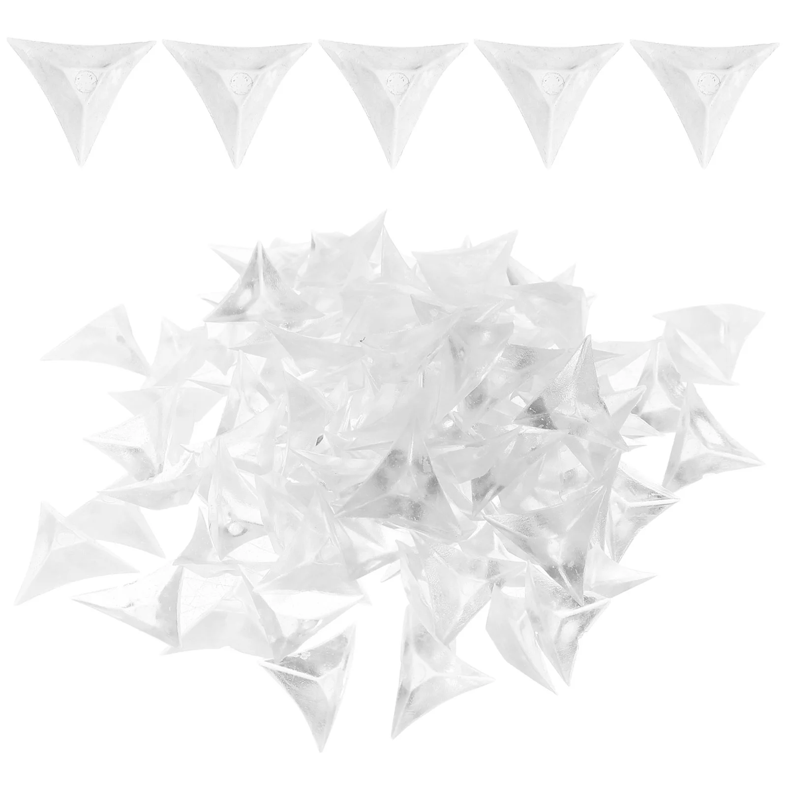 

300 шт. пылезащитный угловой треугольный пылезащитный край для ящика винтажный домашний декор латунный ПВХ детский протектор