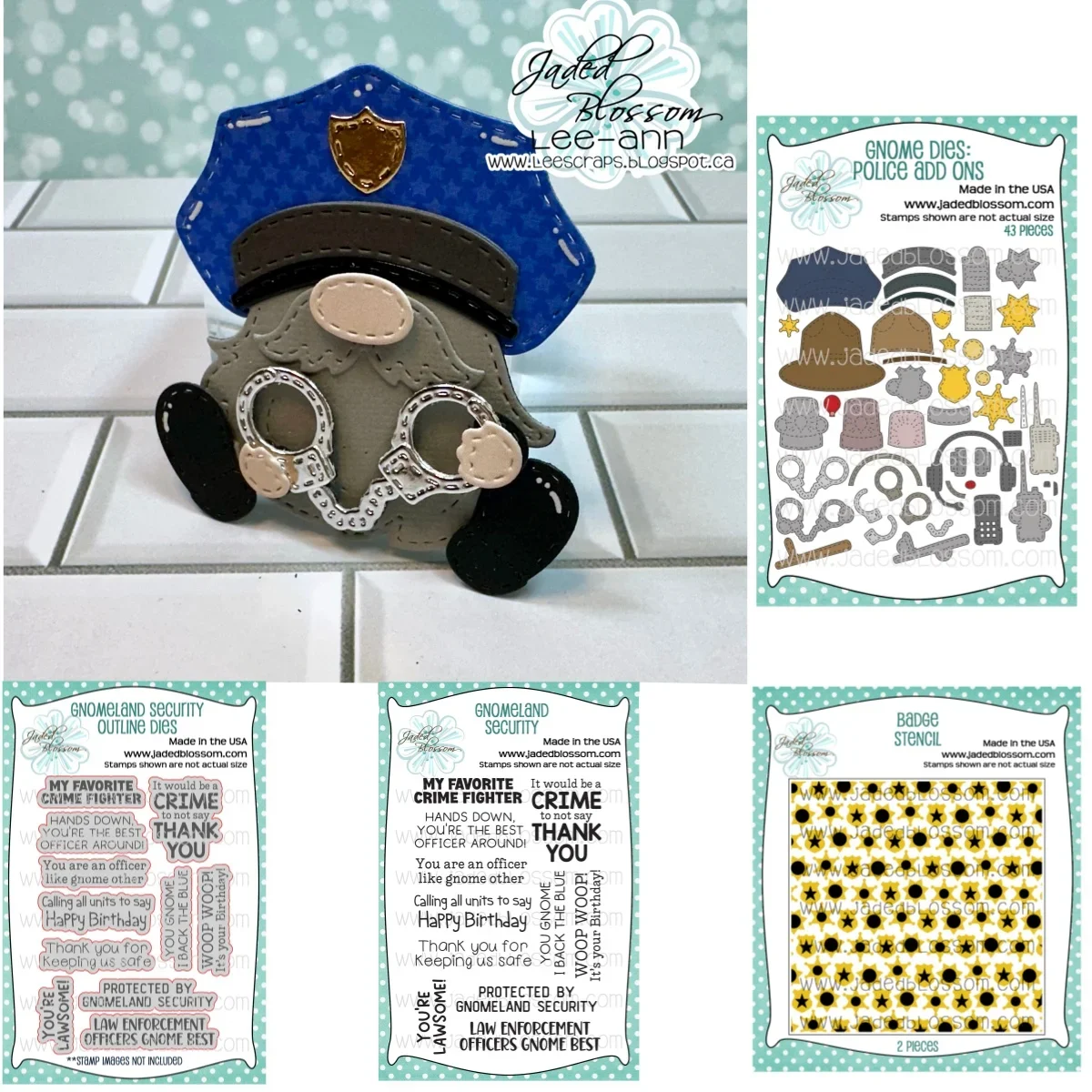 Ремесленная распродажа полицейские наручники звезды металлические штампы