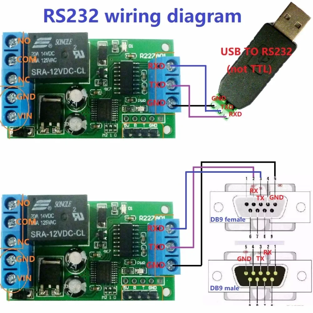 Реле 2 в 1 RS232 TTL232 с последовательным портом переключатель UART ПК USB MCU для умного