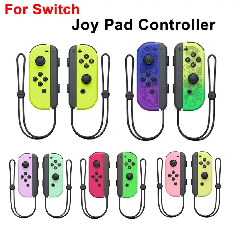 

1 Pair New Joy Pad Wireless Controller for Switch Game Console with Wake Up Function 6 Axis Joystick Bluetooth Gamepad