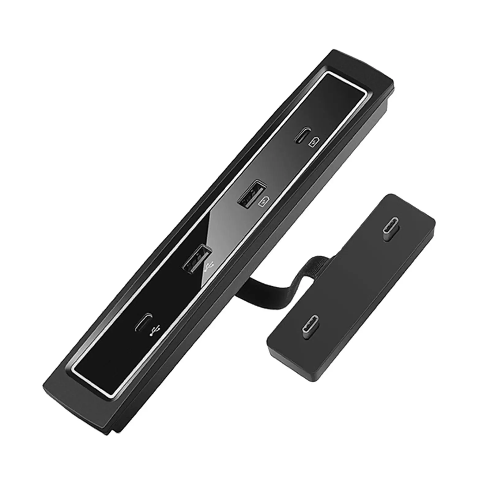 

Automobile USB Hub 4-In-1 DP2.0 Transmission Professional 27W Quick Charge Center Console for Tesla Model 3 Y 2021