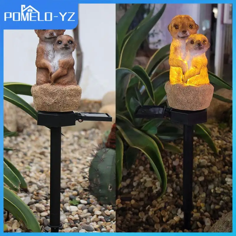 

Погодостойкие садовые светильники на солнечной батарее, водонепроницаемый уличный садовый декоративный светильник из полипропилена, декоративное освещение в виде животных