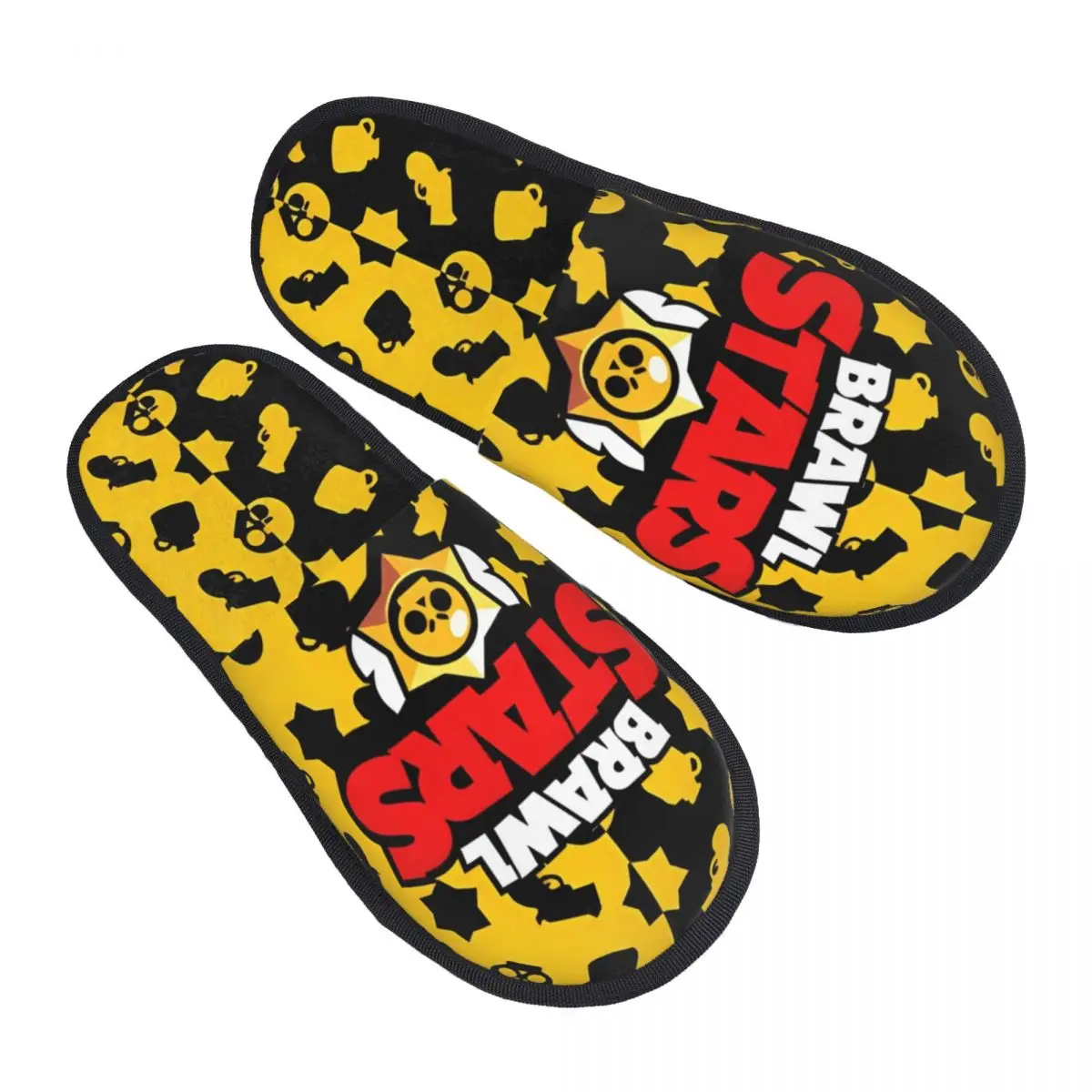 Зимние меховые тапочки Brawll Emz Spike Squeak Merch домашние шлепанцы игровые мягкие