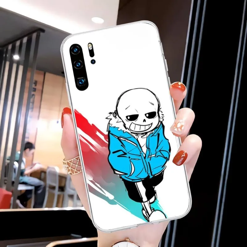 Hot Game Undertale Sans Phone Case For Huawei P20 P40 Lite P30 Pro P Smart 2019 Nova 3e 6 Se Silicone Transparent Soft Cover |