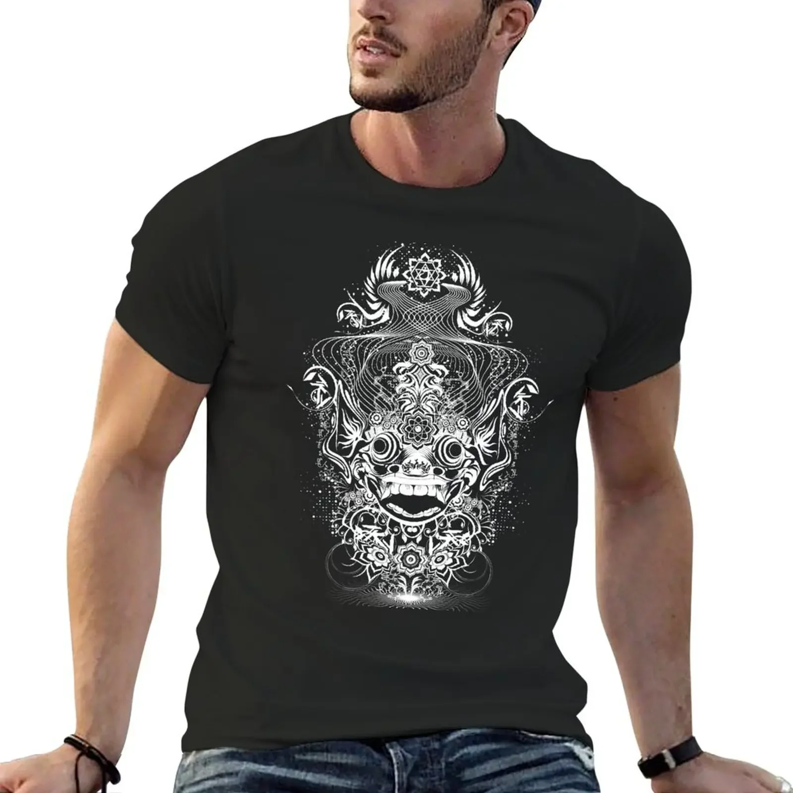 Футболка Call of Barong однотонная винтажная одежда простые черные футболки для мужчин