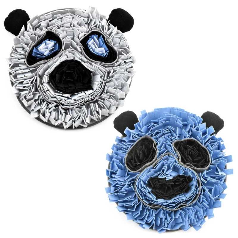 

Dog Feeding Mat Snuffle Pad Puppy Treats Training Mats Panda Shape Slow Feeder for Foraging Skills Preventing Obesity